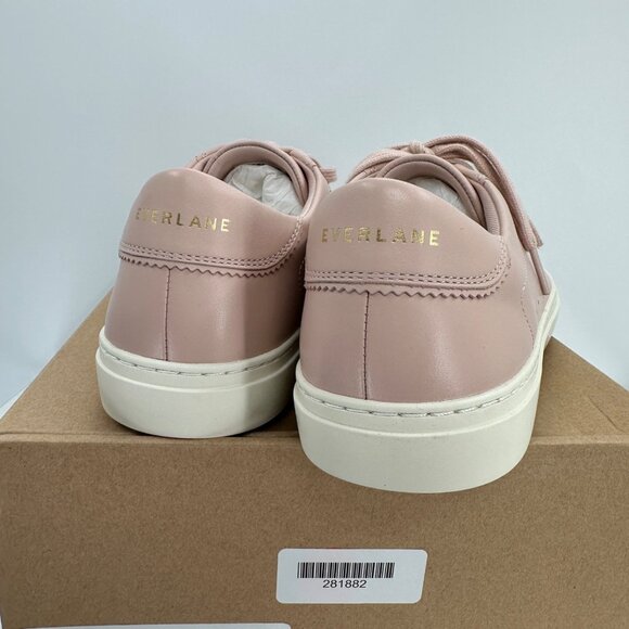 Everlane The Day Sneaker in Pale Pink Leather sz 10 Women's Lace-up Shoes Casual - Picture 7 of 10